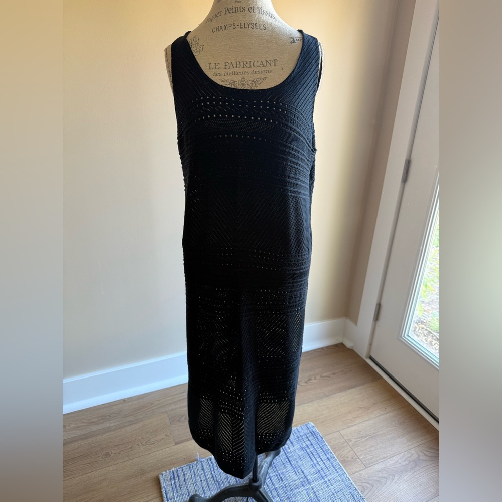 Denim 24/7 Black crochet swim cover